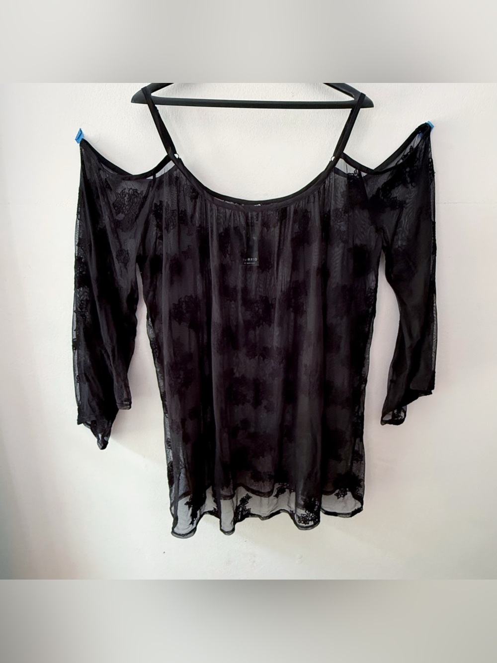 NWT Torrid Women Lace Asymmetrical Top Size 3 Fairy Whimsigoth Grunge Witchy